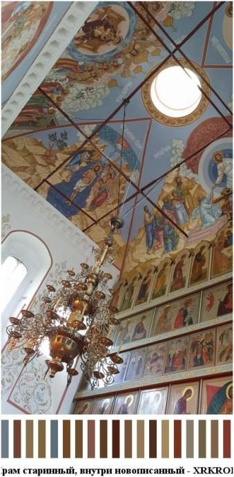 Церковь храм старинный, внутри новописанный для съемок 13 Церковь храм старинный, внутри новописанный для съемок 13